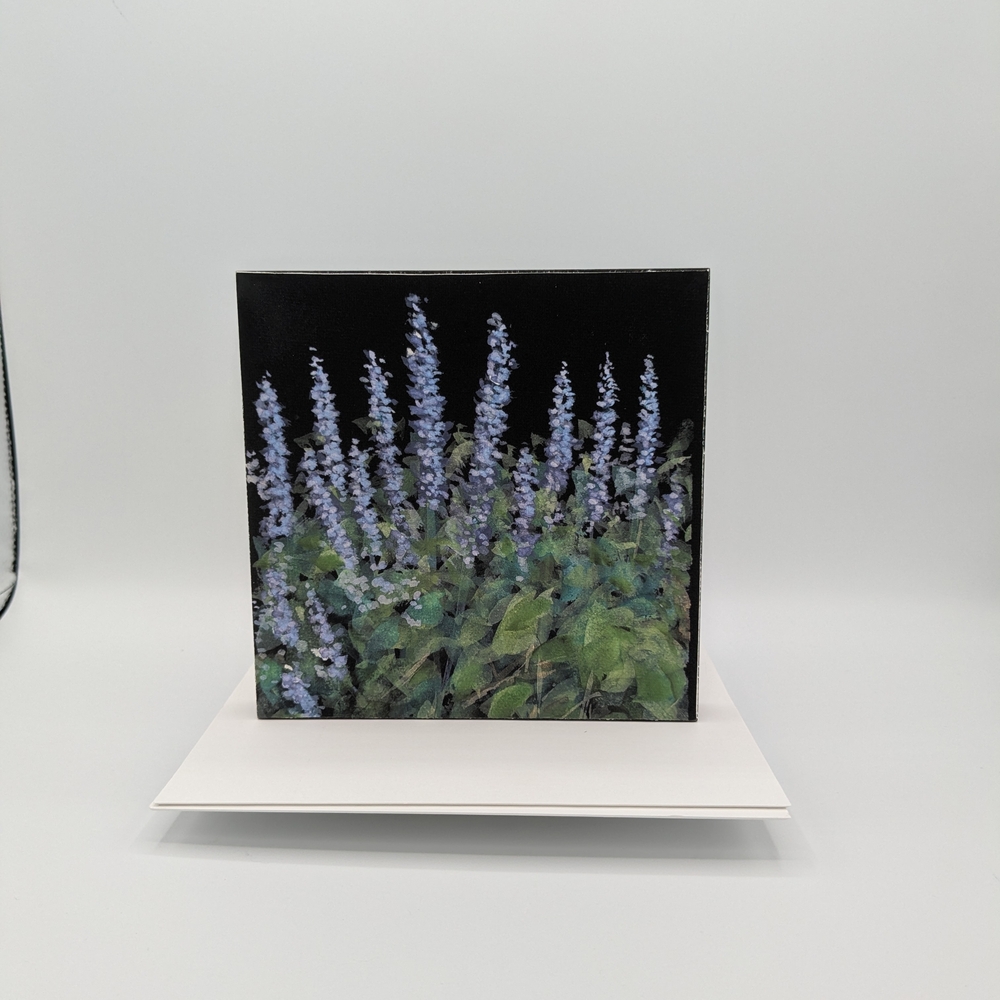 Floral Art Print with Black Background
